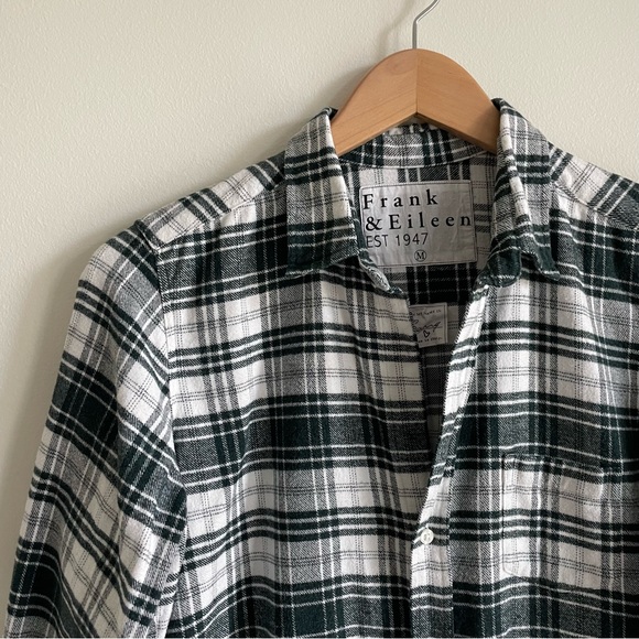 Frank & Eileen Green and White Plaid Button Down Shirt - Picture 5 of 10